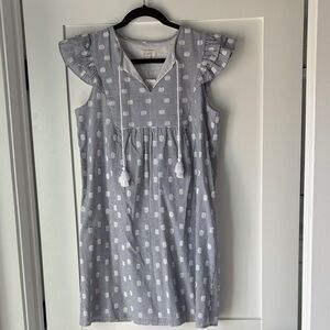 LOFT Striped Collar Blouse